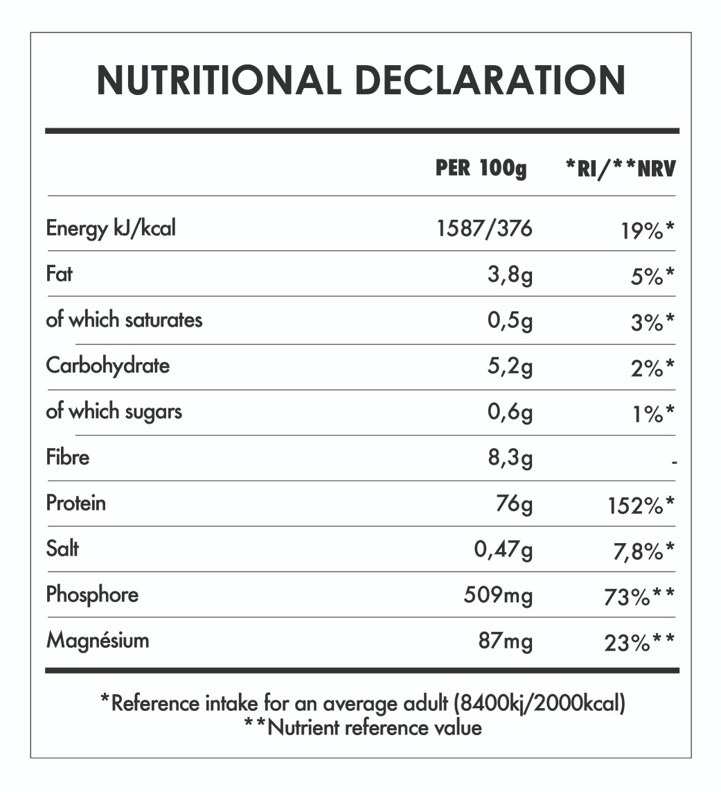 Tabela Nutricional - Super Vegan Protein